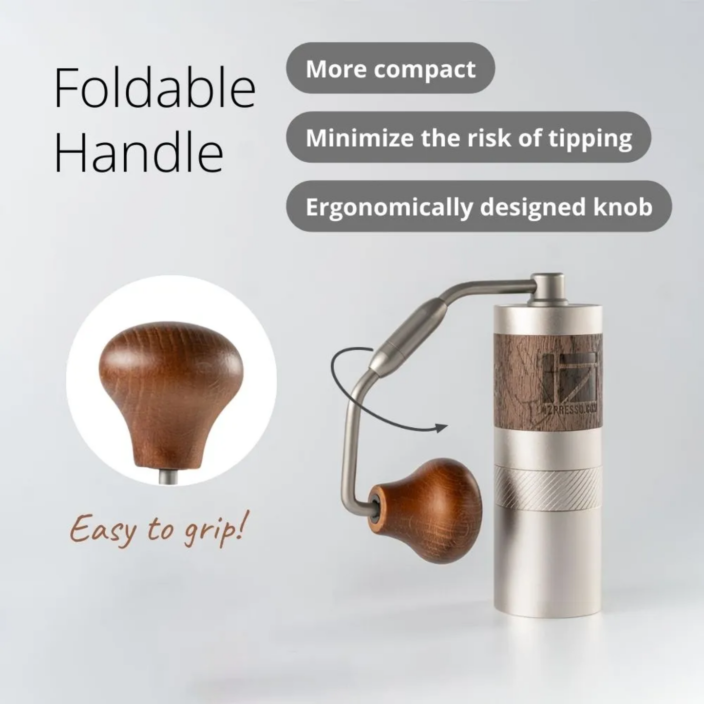 1Zpresso Q2 S Heptagonal Manual Hand Grinder