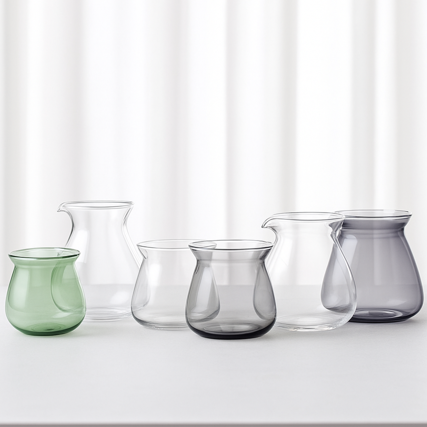 Clarity & Flow Sense Cup and Carafe Glassware Series