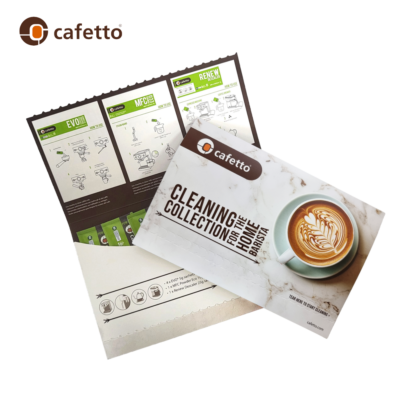 Cafetto Cleaning Collection Sachet Pack