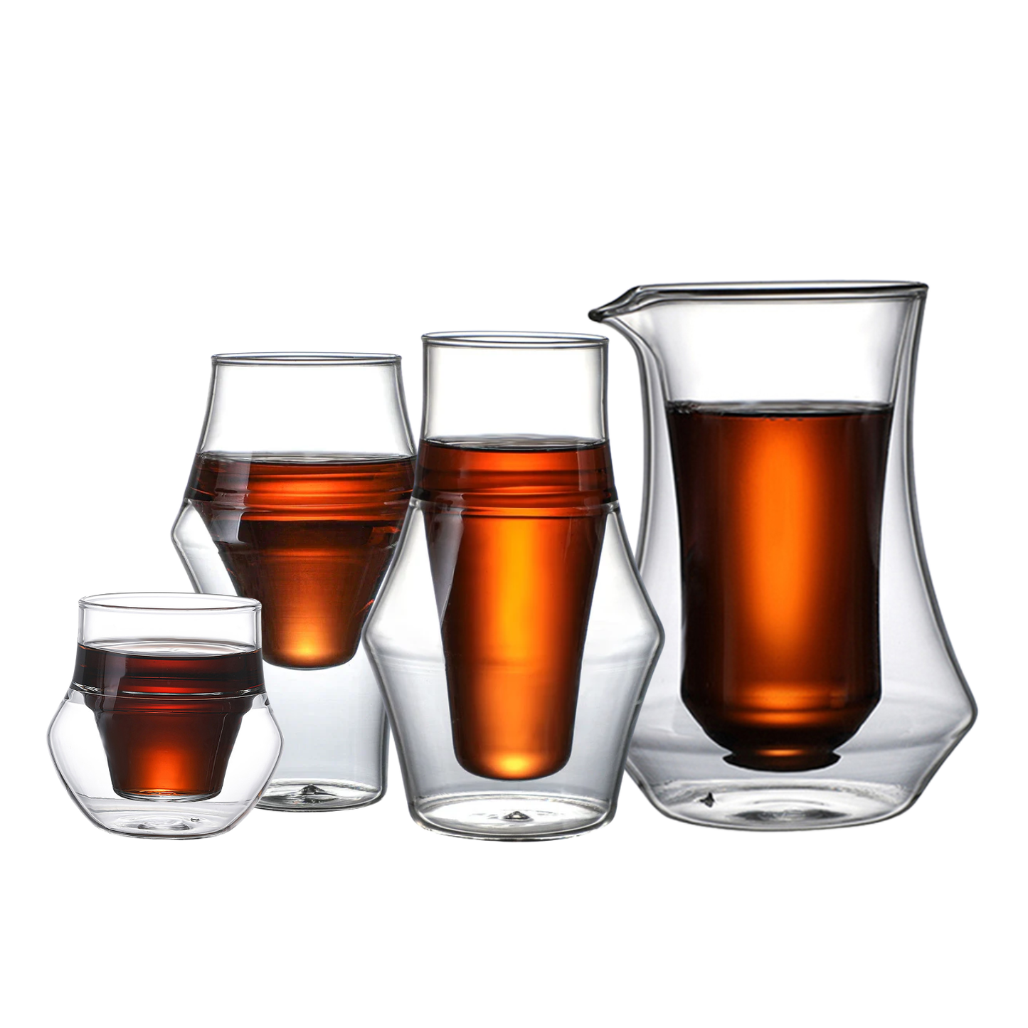 Kōan Glassware Series – Double Walled Sensory Cups & Carafe