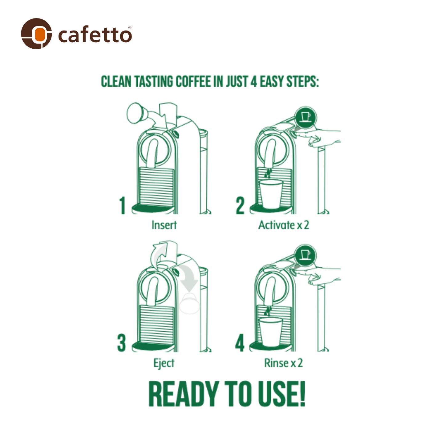 Cafetto Eco Capsule Clean