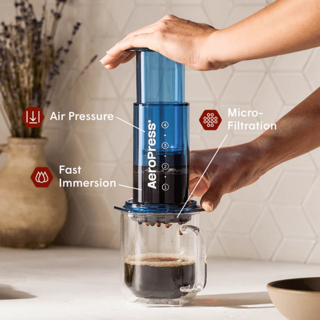 AeroPress Coffee Maker - Clear & Colours