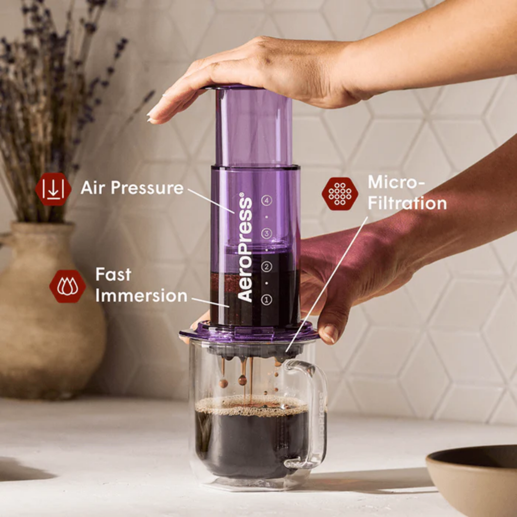 AeroPress Coffee Maker - Clear & Colours