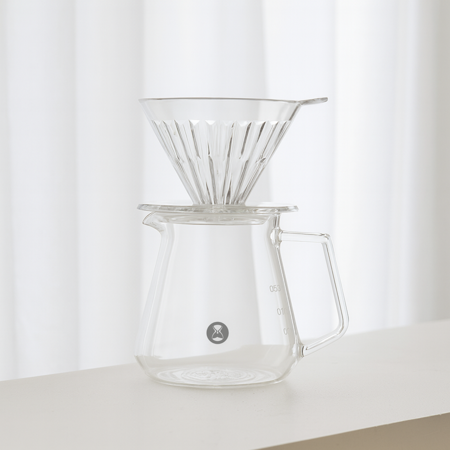 Timemore Crystal Eye Dripper and Carafe Brewing Set