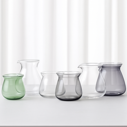 Clarity & Flow Sense Cup and Carafe Glassware Series