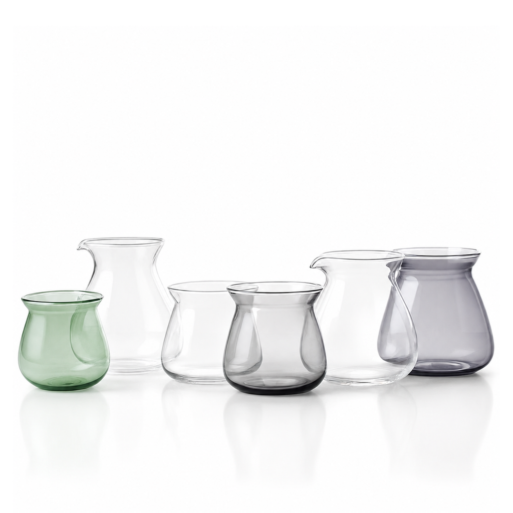 The Senses Collection Clarity And Flow Glassware Series - Sense Cup And Carafe For Specialty Coffee