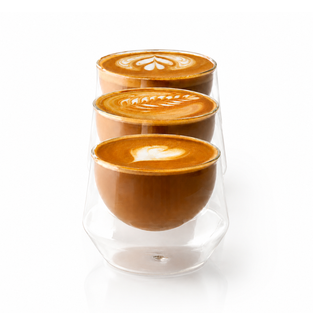 The Senses Collection Halo Double Wall Glass Latte Art Cups