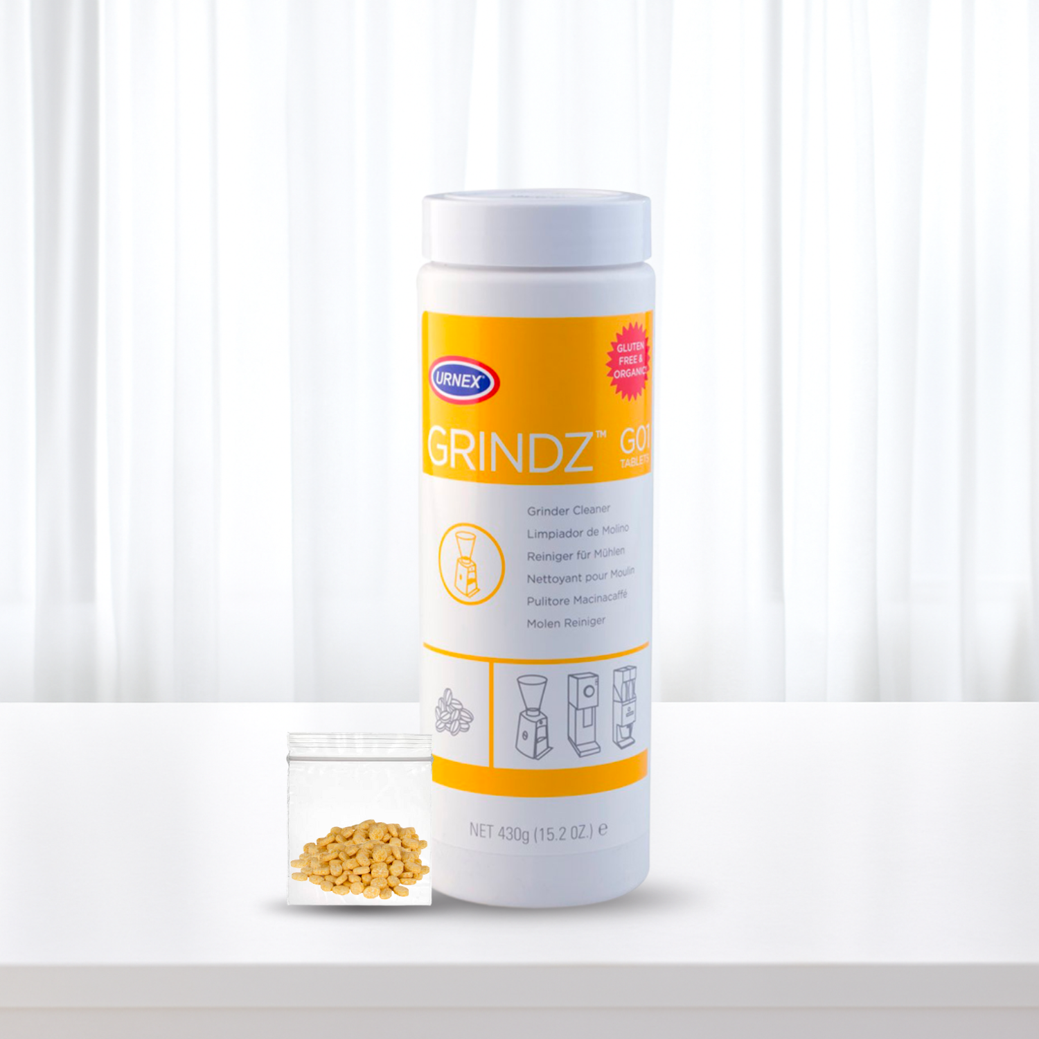 Urnex Grindz Coffee Grinder Cleaning Tablets