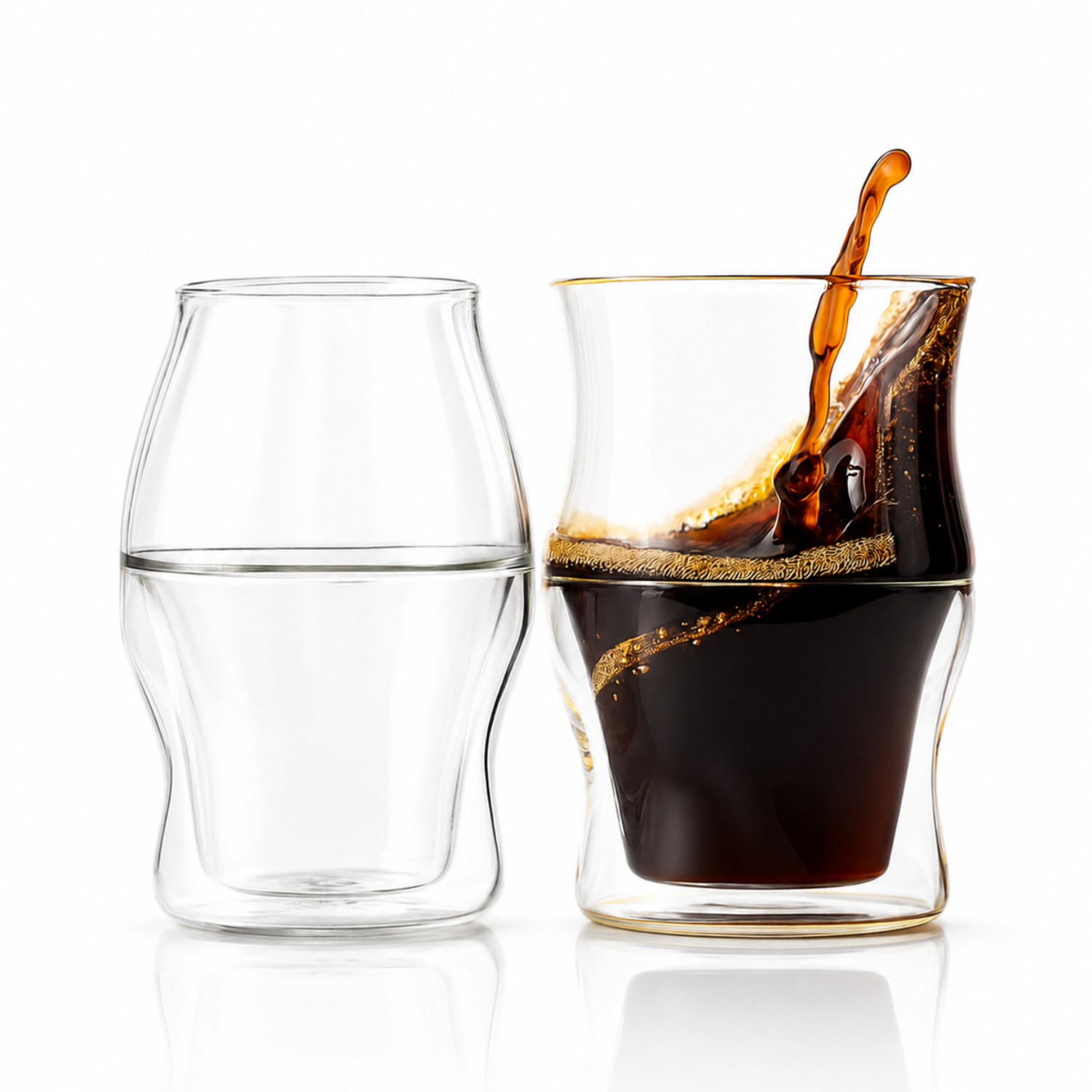 The Senses Collection Alto And Vida Double Wall Sensory Coffee Glass Set - Coffee Enhancing Tasting Cups