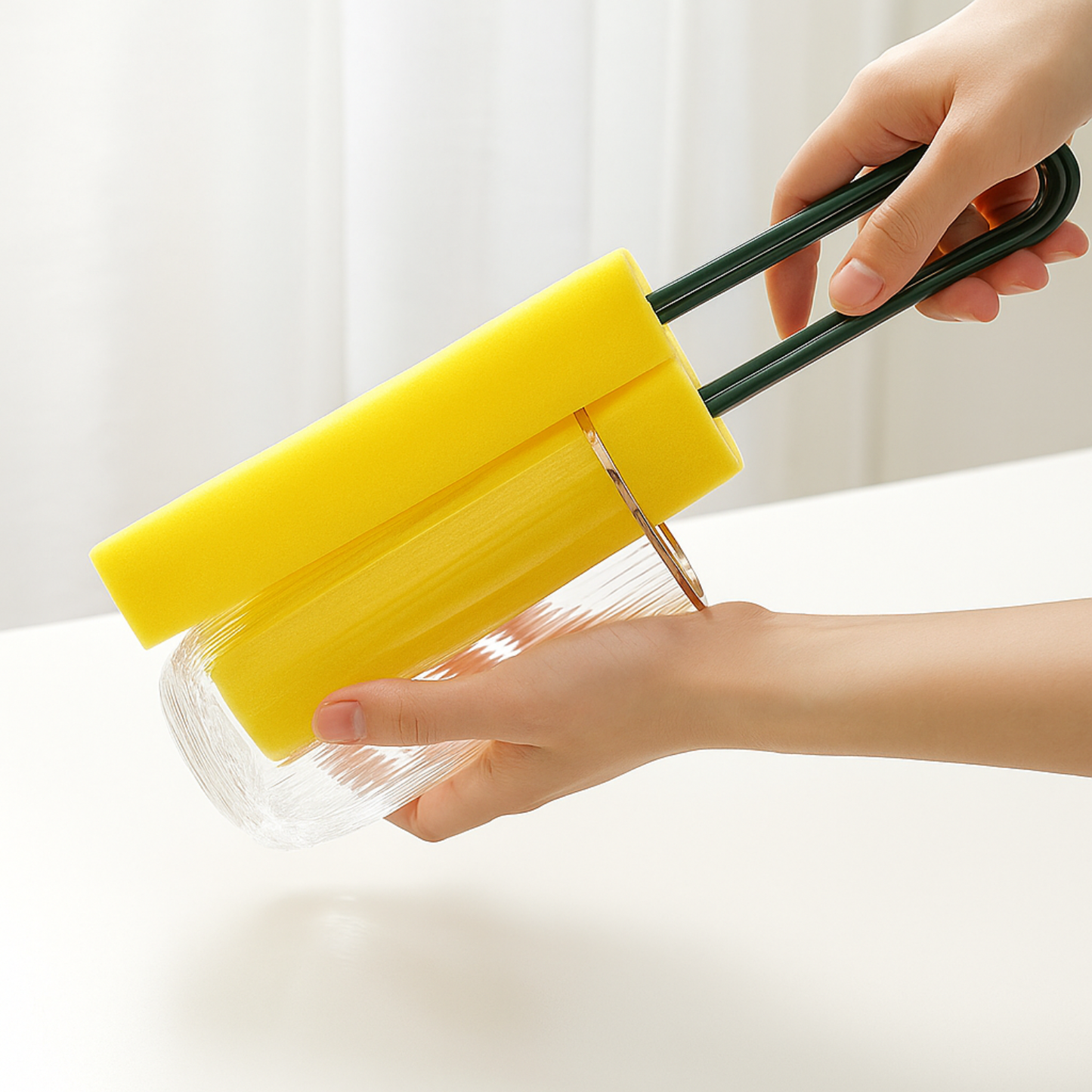 Hygienic Foam Sponge Stick Bottle Wand