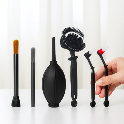 Espresso Cleaning Toolkit – 6pc Set for Grinders & Machines