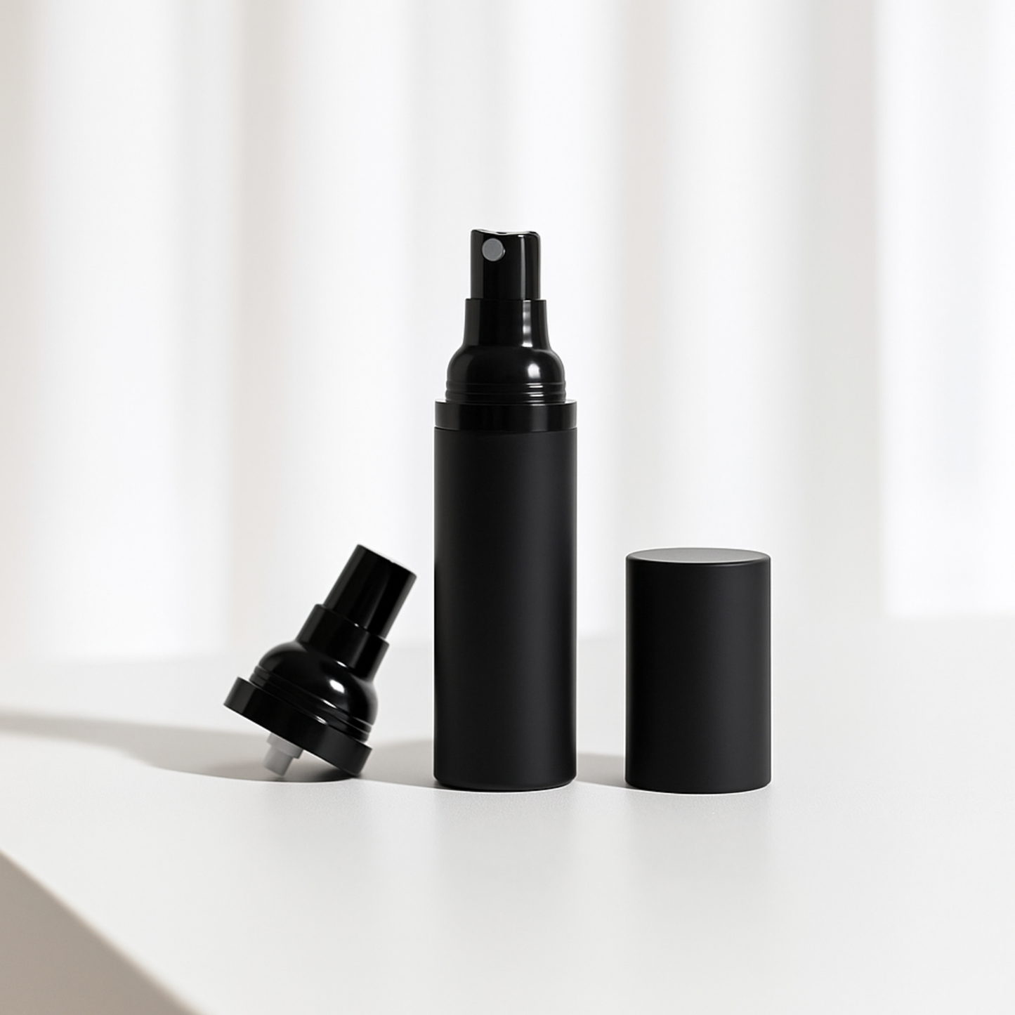 Black Airless RDT Anti-Static Spray Bottle