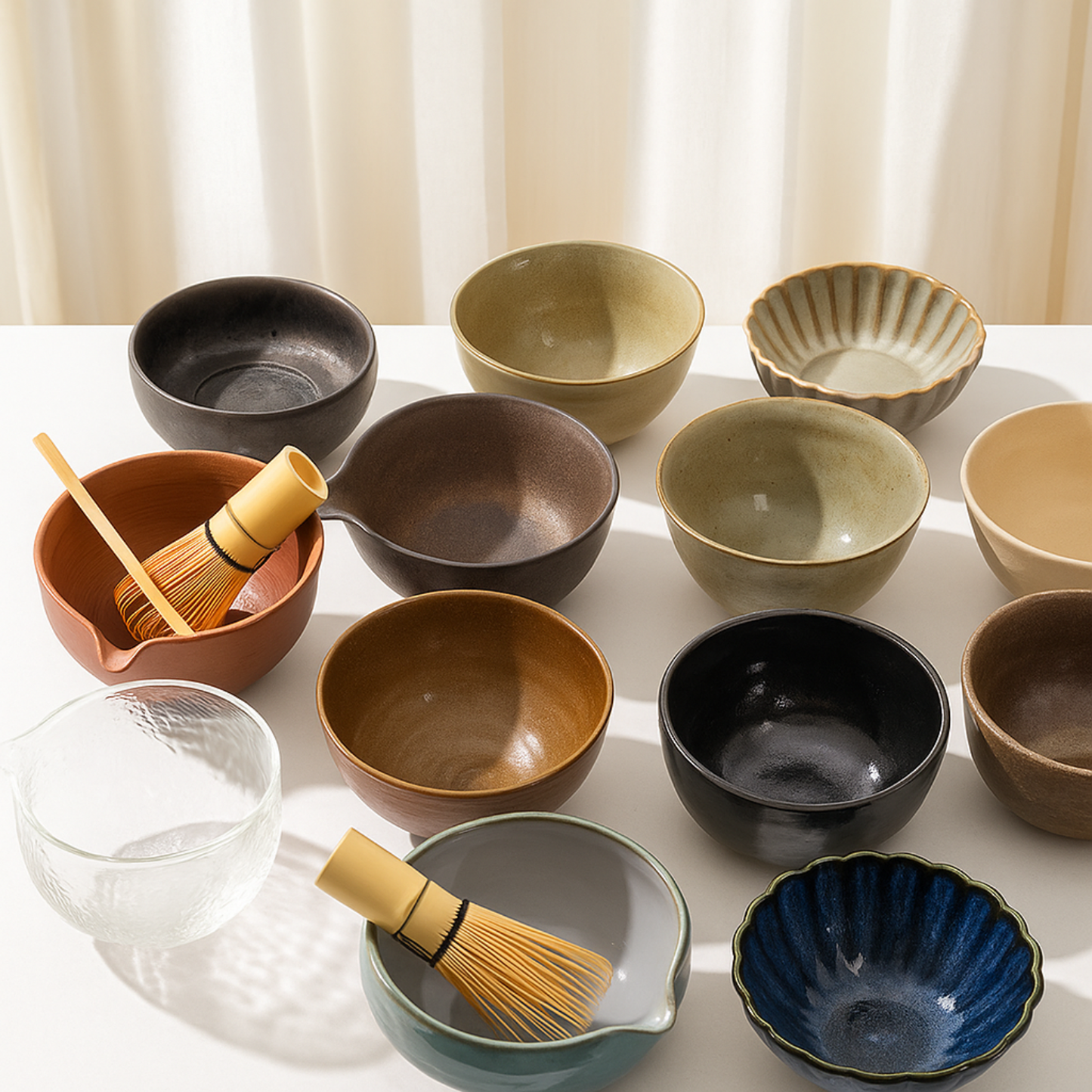 Handcrafted Clay Chawan – Ceremonial Grade Matcha Whisking Bowl