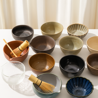 Handcrafted Clay Chawan – Ceremonial Grade Matcha Whisking Bowl