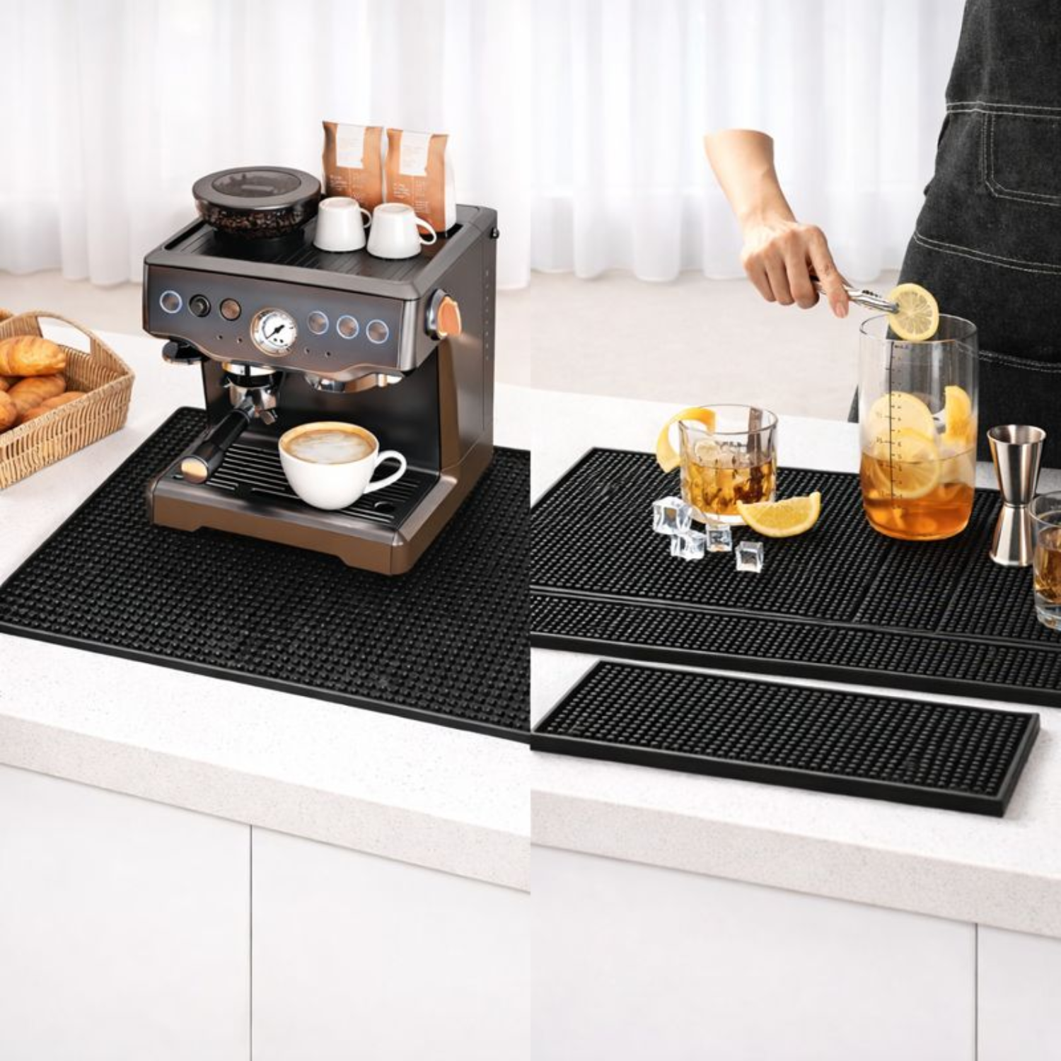 Coffee & Brew Bar Countertop Mat & Accessories