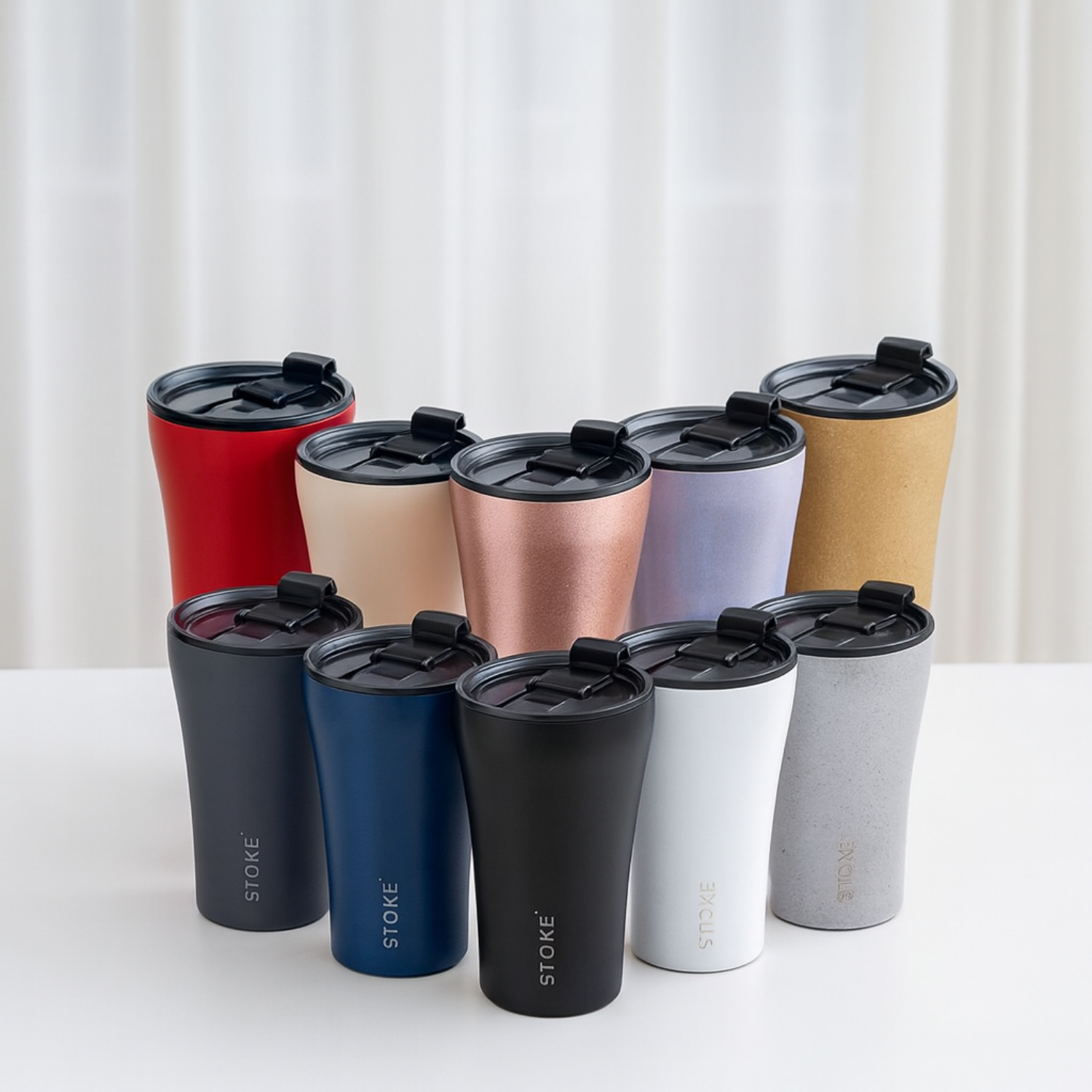 Sttoke Leakproof Ceramic Cup & Accessories