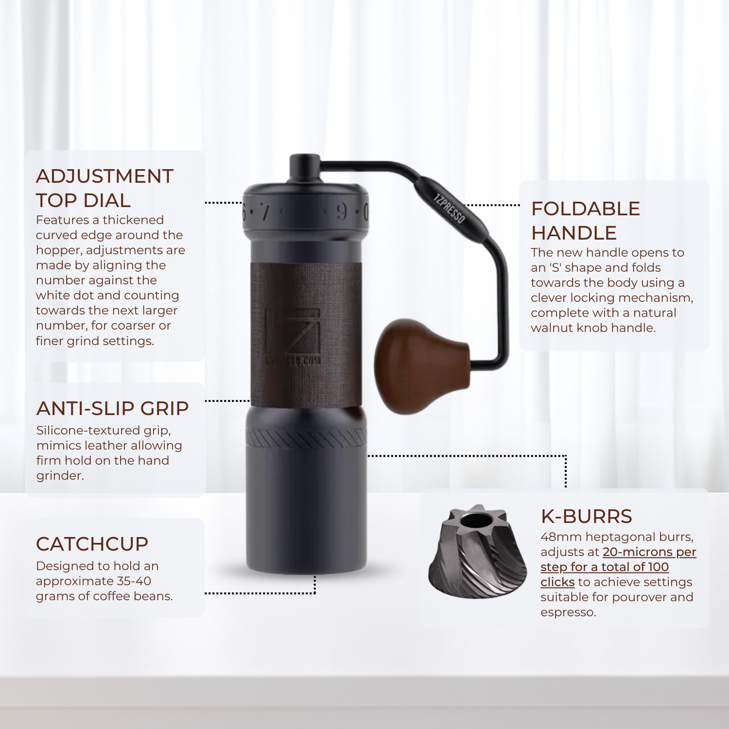 1Zpresso K Ultra Competition Coffee Hand Grinder
