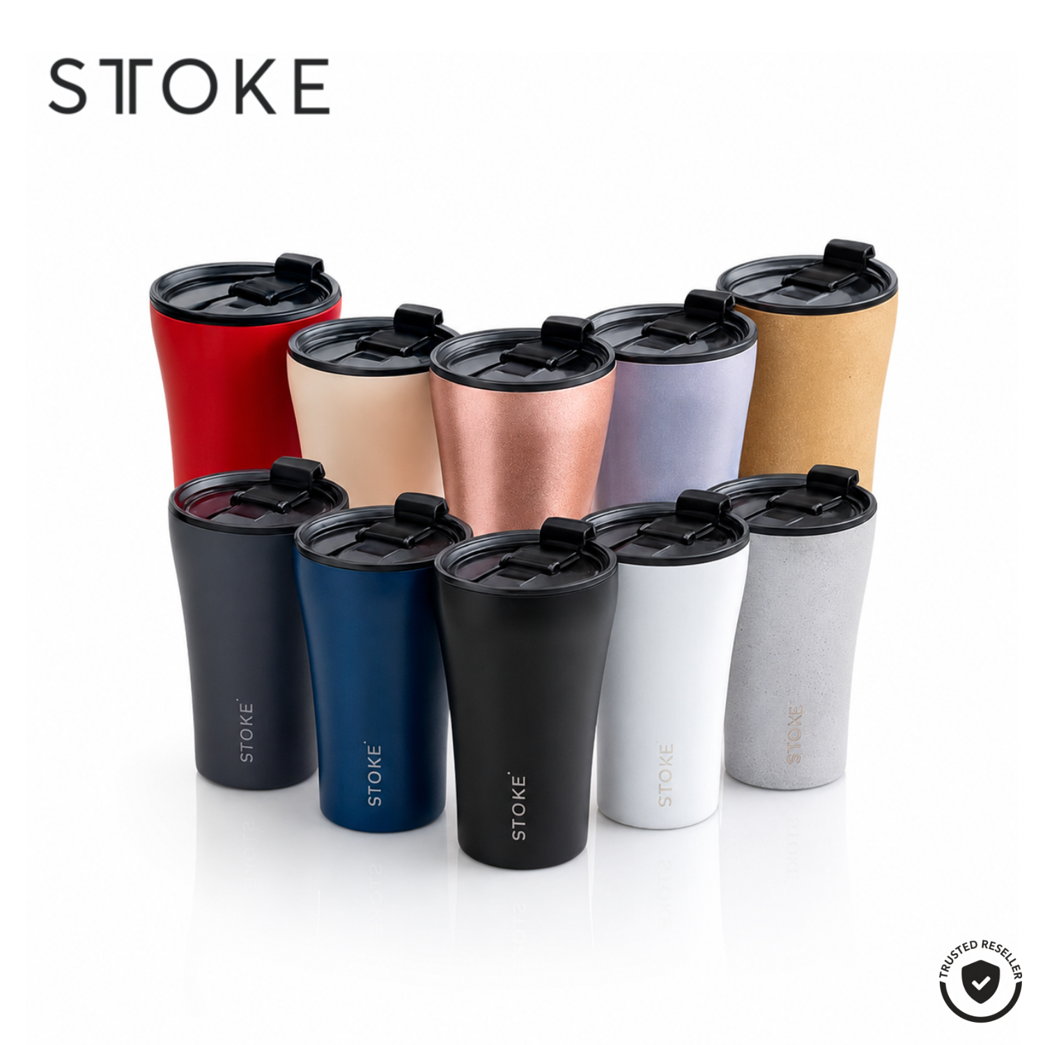 Sttoke Leakproof Ceramic Cup & Accessories