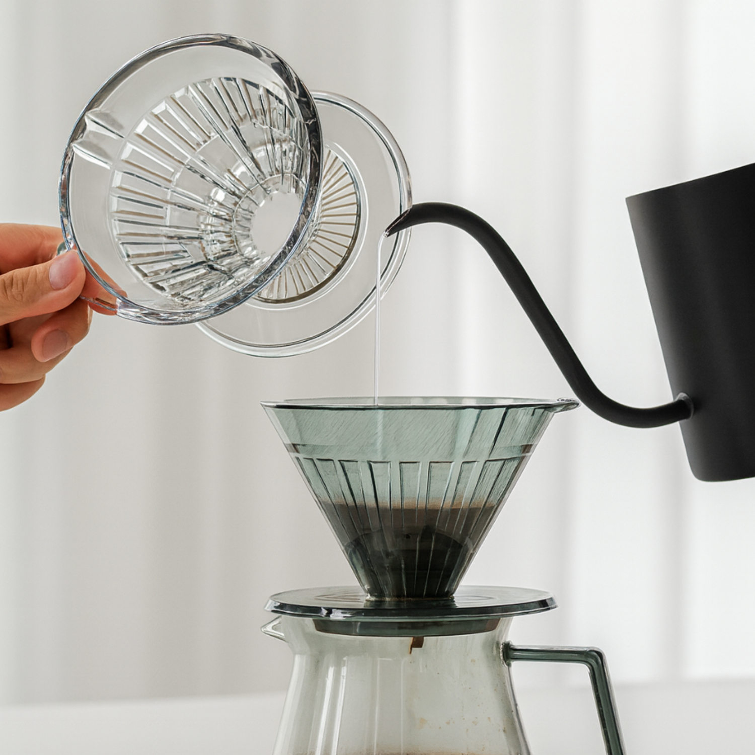 Timemore Crystal Eye Turbo V60 Tritan Plastic Dripper