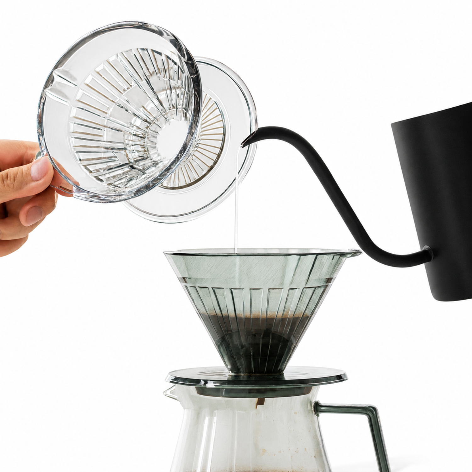 Timemore Crystal Eye Turbo V60 Tritan Plastic Dripper