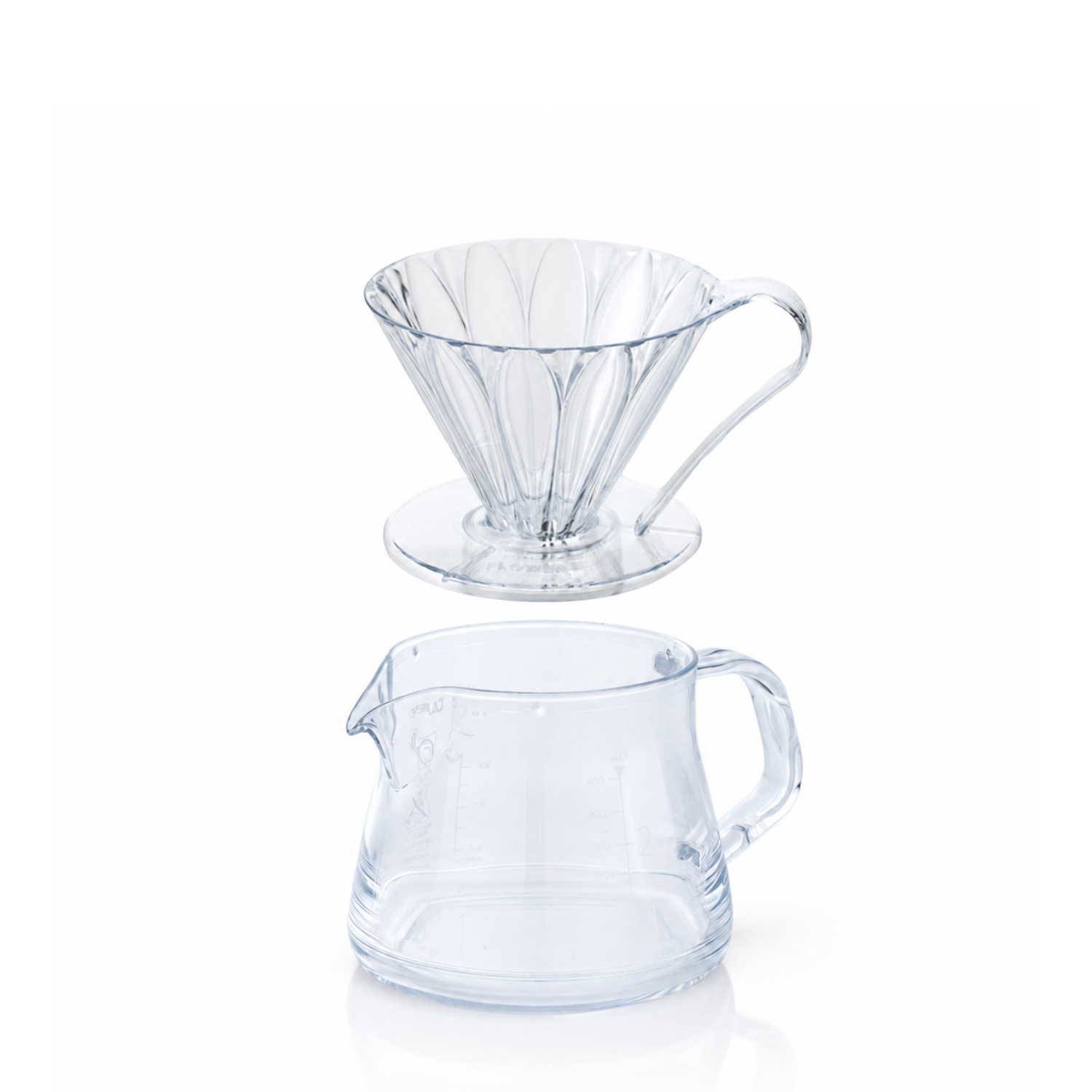 Cafec Tritan Flower Dripper and Carafe Pourover Brewing Set