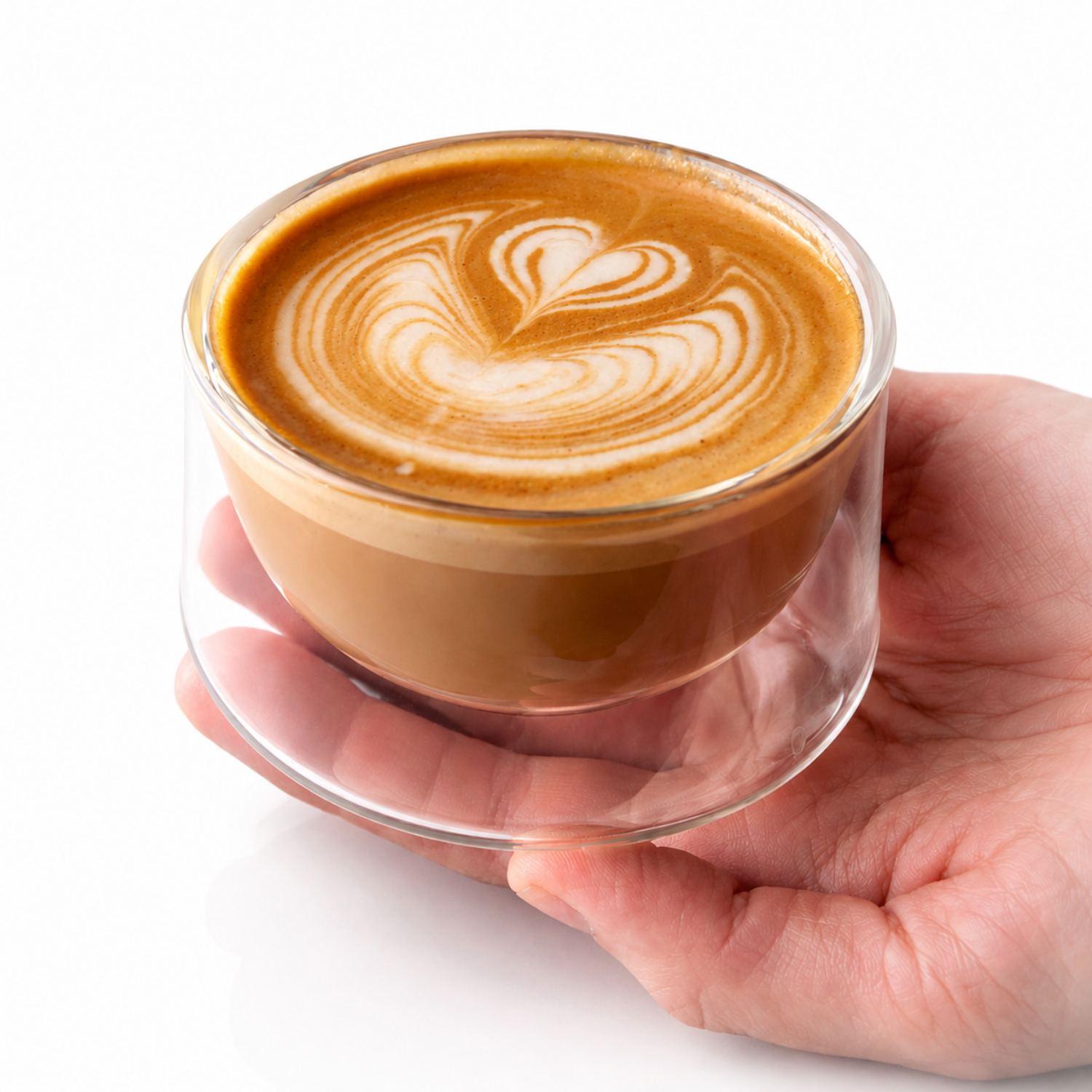 The Senses Collection Halo Double Wall Glass Latte Art Cups