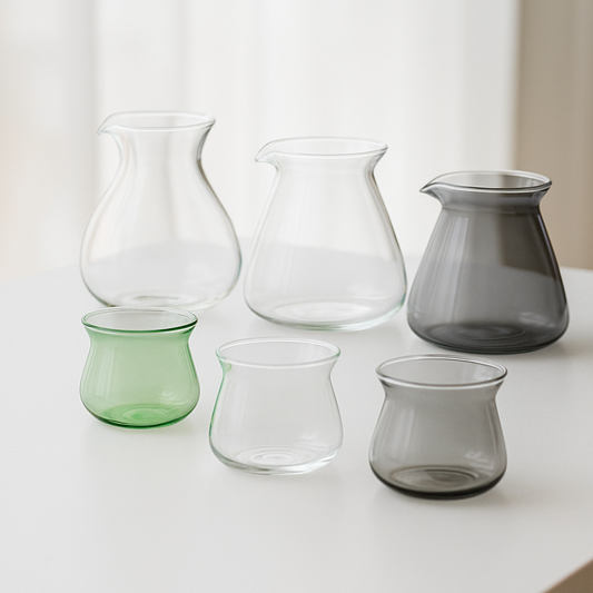 Clarity & Flow Sense Cup and Carafe Glassware Series