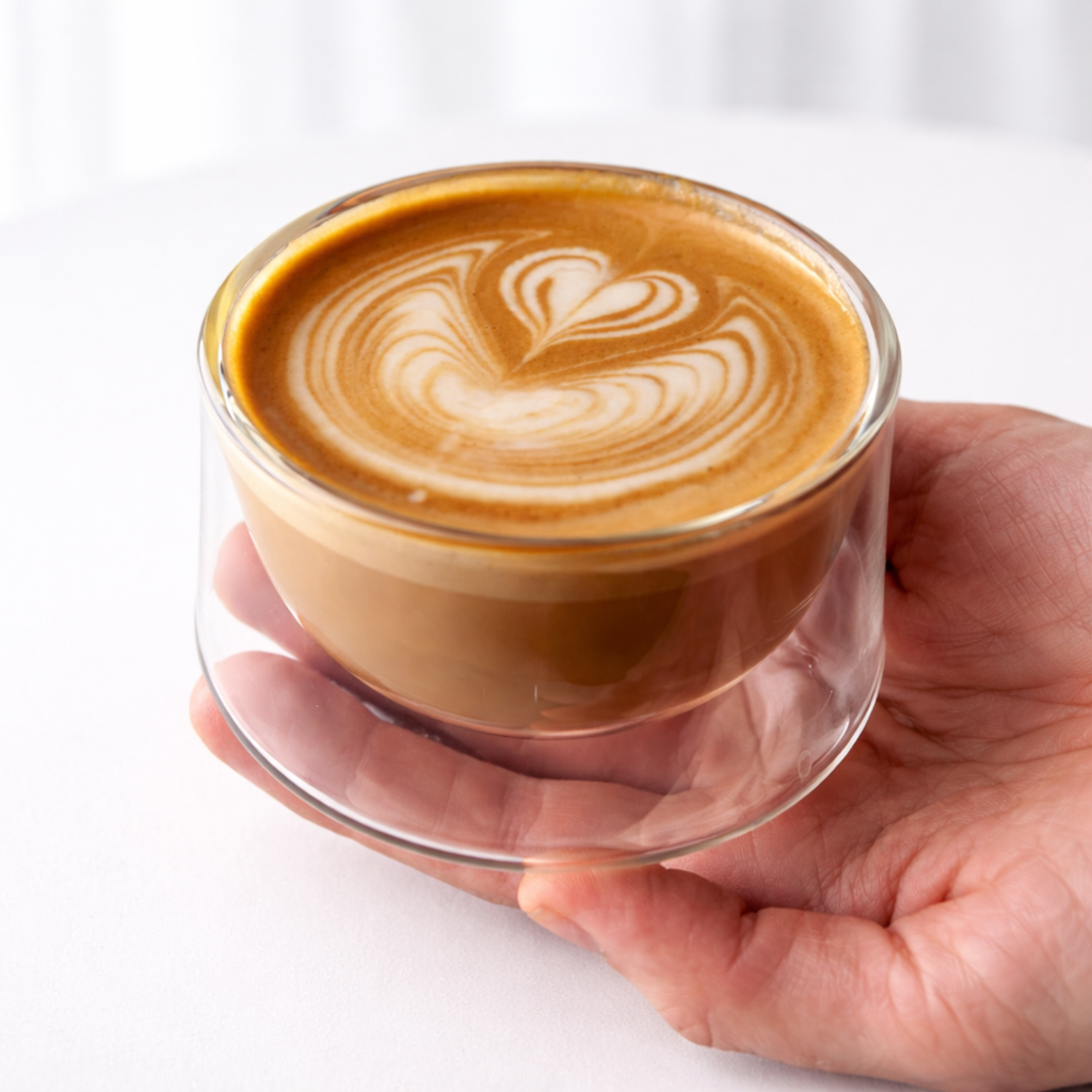 Halo Double Walled Borosilicate Coffee Cup