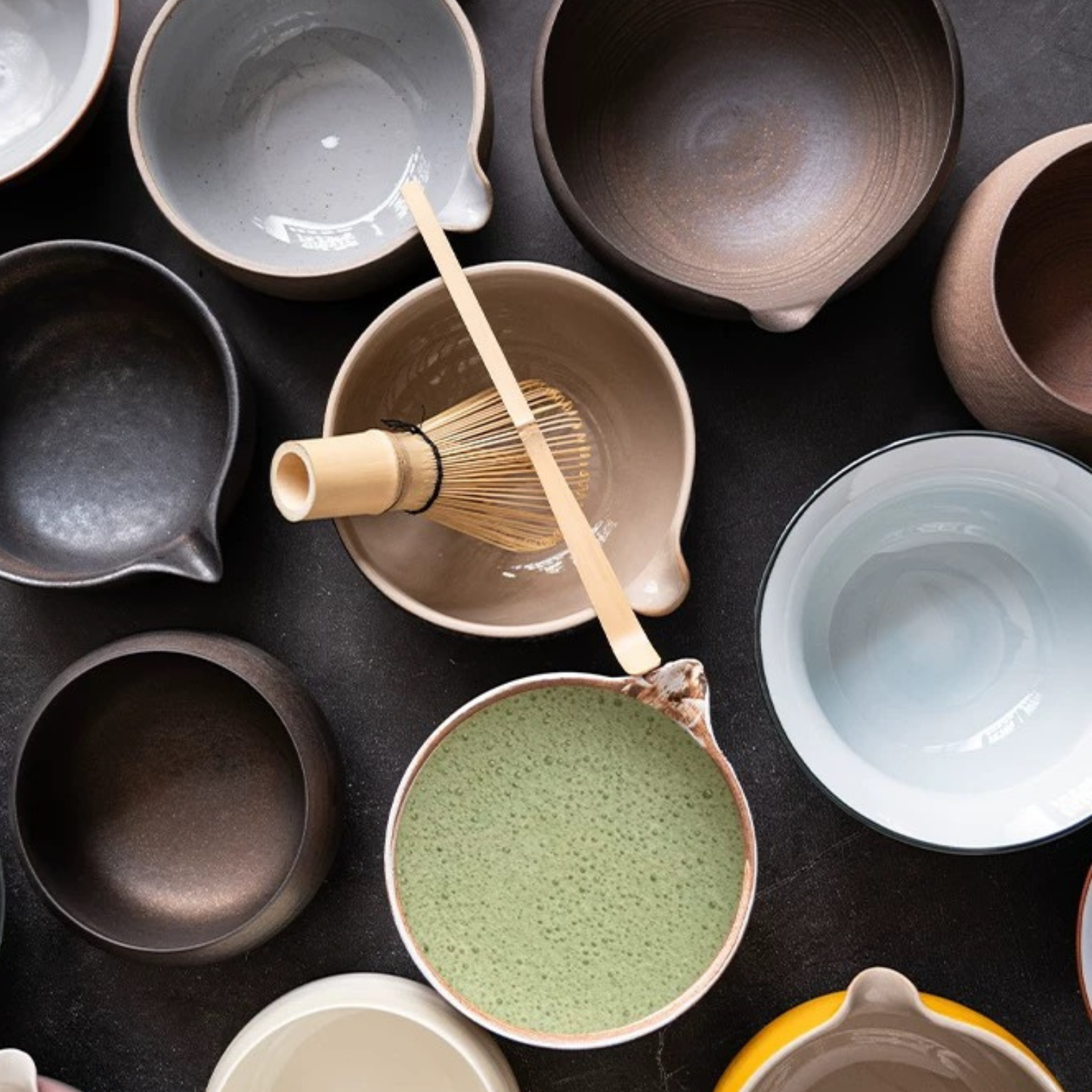 Handcrafted Clay Chawan – Ceremonial Grade Matcha Whisking Bowl