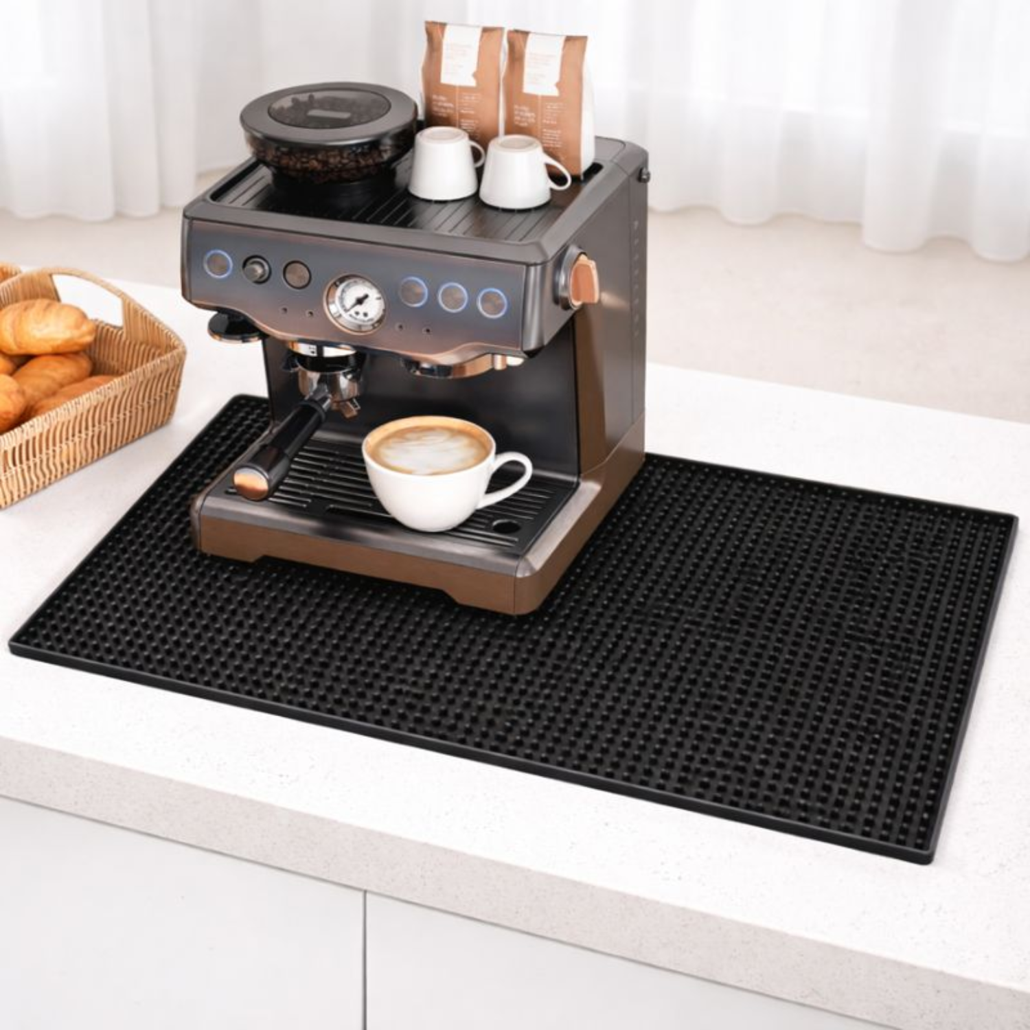 Coffee & Brew Bar Countertop Mat & Accessories