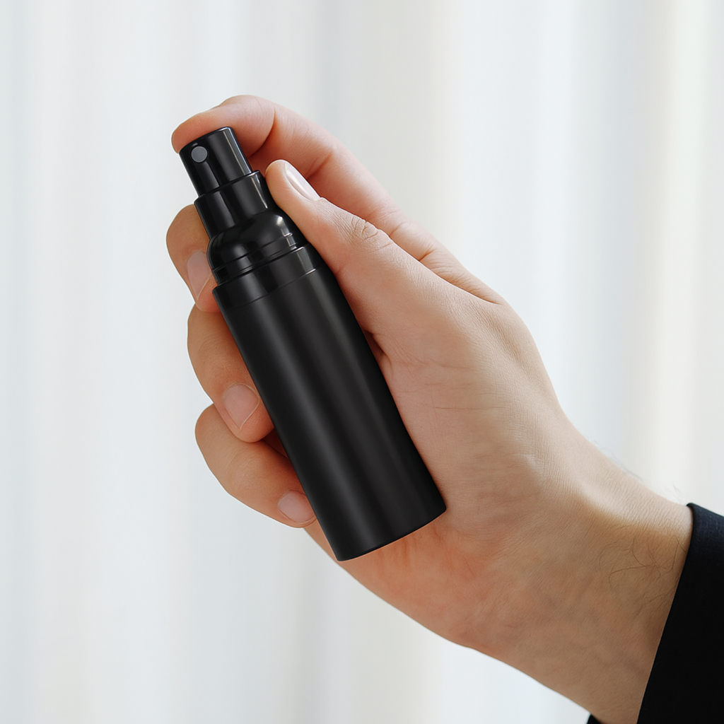 Black Airless RDT Anti-Static Mini Spray Bottle