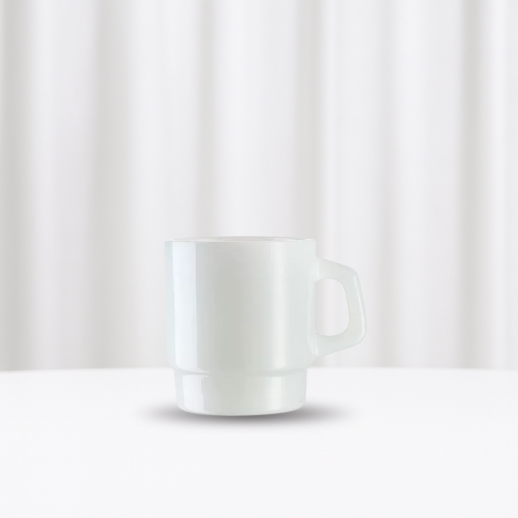 Frosted Pastel Milk Glass Mug