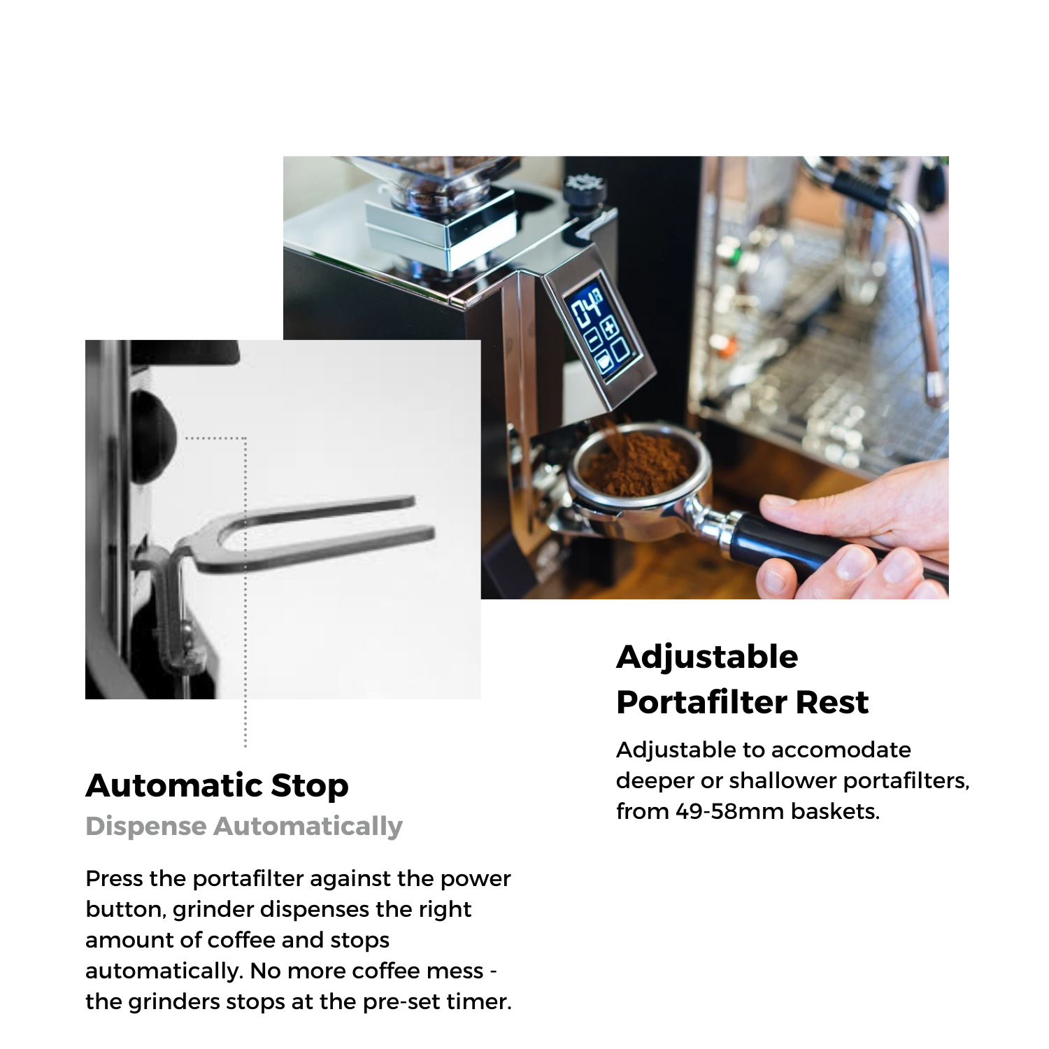 Eureka Mignon Specialita Electronic Stepless Grinder (55mm Flat Burrs)