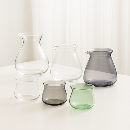 Clarity & Flow Sense Cup and Carafe Glassware Series
