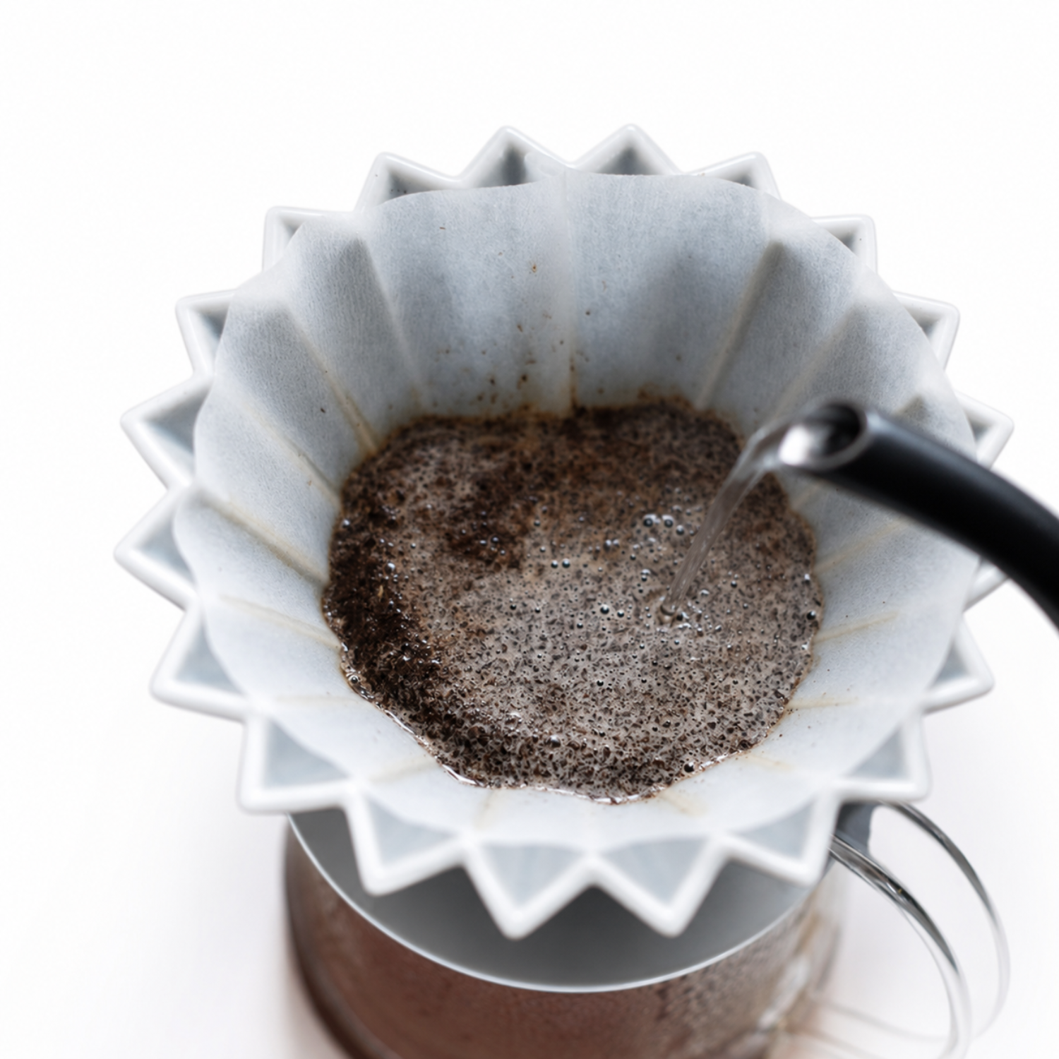 Origami Filter Paper By Cafec - Cone And Wave Coffee Paper Filters For Origami Drippers