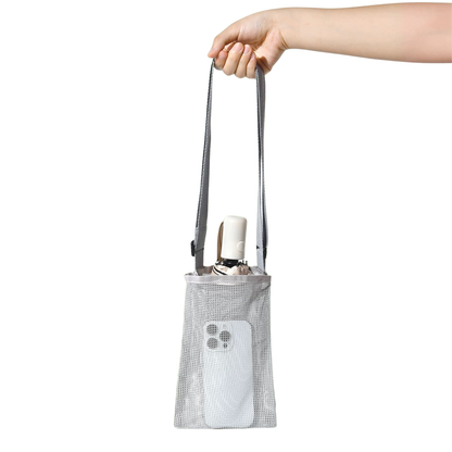 Lightweight Mesh Sling Carrier Foldable Bottle Bag