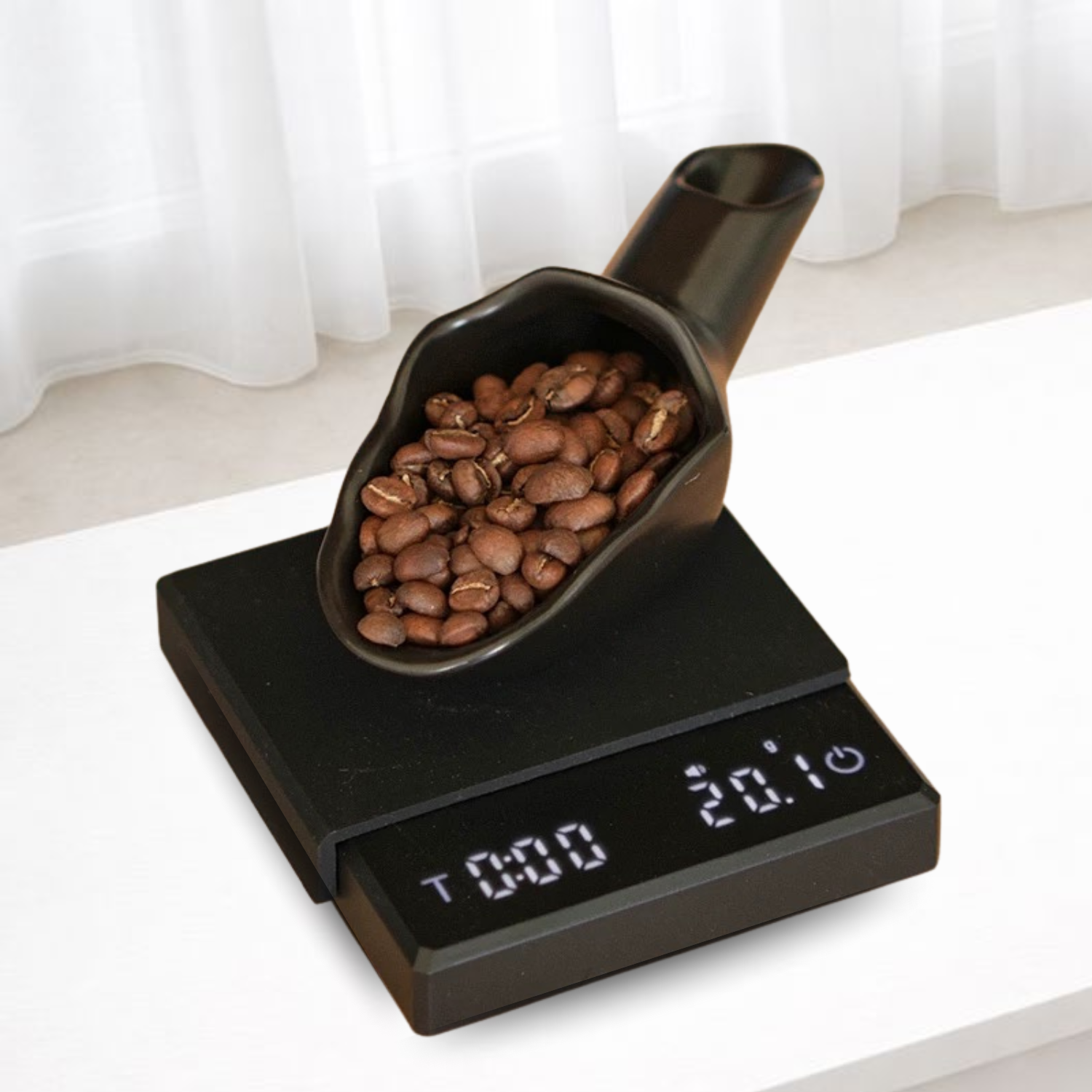 Ceramic Barista Dose and Pour Coffee Bean Scoop