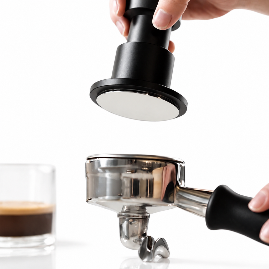 Timemore Impact Impulse 58mm Espresso Tamper - Calibrated Spring-Loaded Coffee Tamper