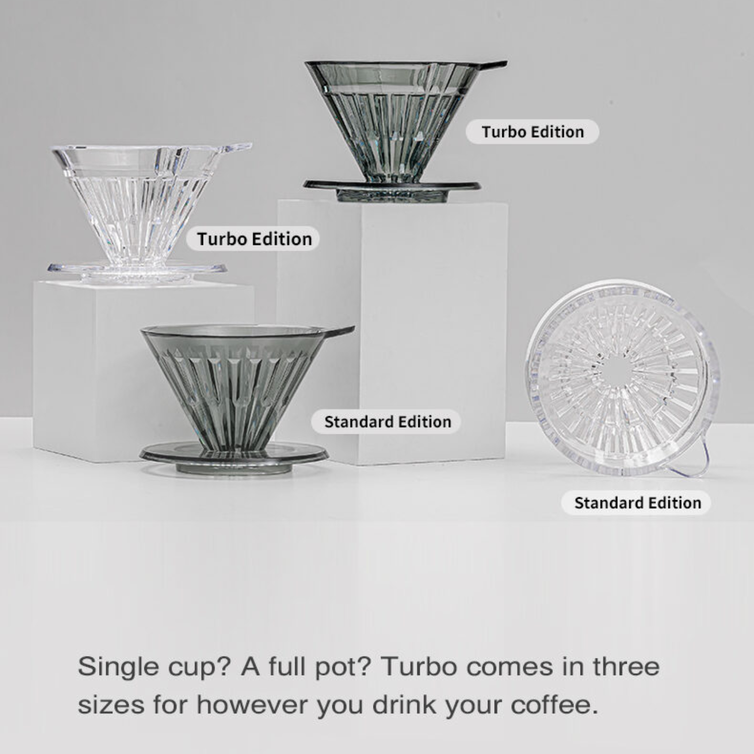Timemore Crystal Eye Turbo V60 Tritan Plastic Dripper