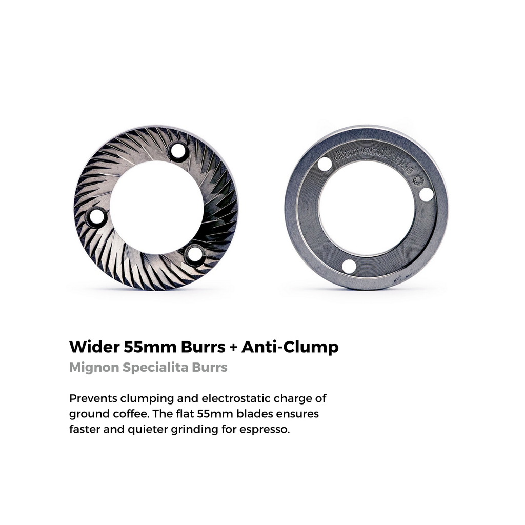 Eureka Mignon Specialita Electronic Stepless Grinder (55mm Flat Burrs)