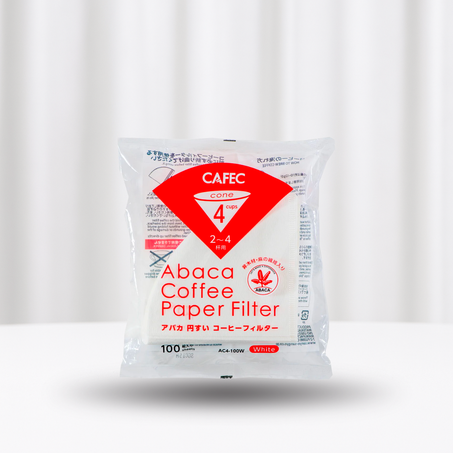 Cafec Abaca Cone Specialty Filter Paper