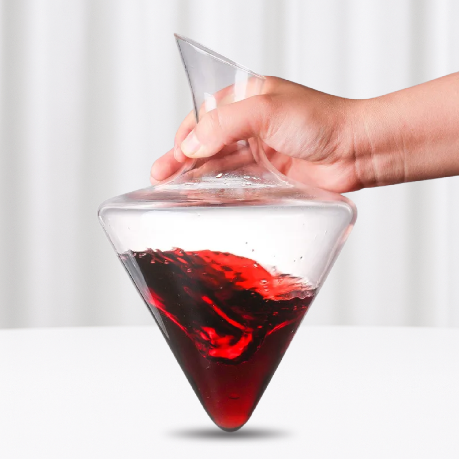 Glacial Elegance Decanter – Wine Aerator and Chiller Serving Carafe