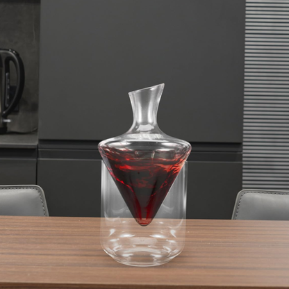 Glacial Elegance Decanter – Wine Aerator and Chiller Serving Carafe