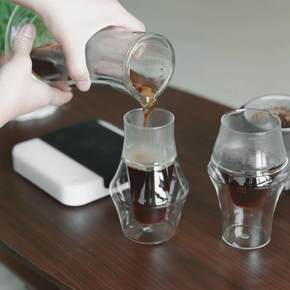 Kōan Glassware Series – Double Walled Sensory Cups & Carafe