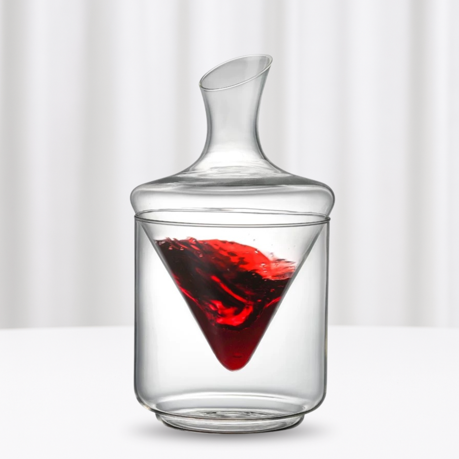 Glacial Elegance Decanter – Wine Aerator and Chiller Serving Carafe