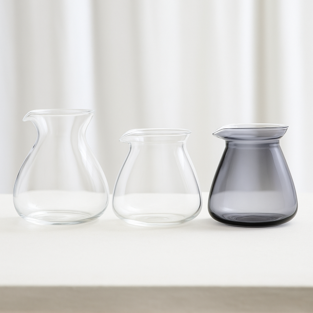 Clarity & Flow Sense Cup and Carafe Glassware Series