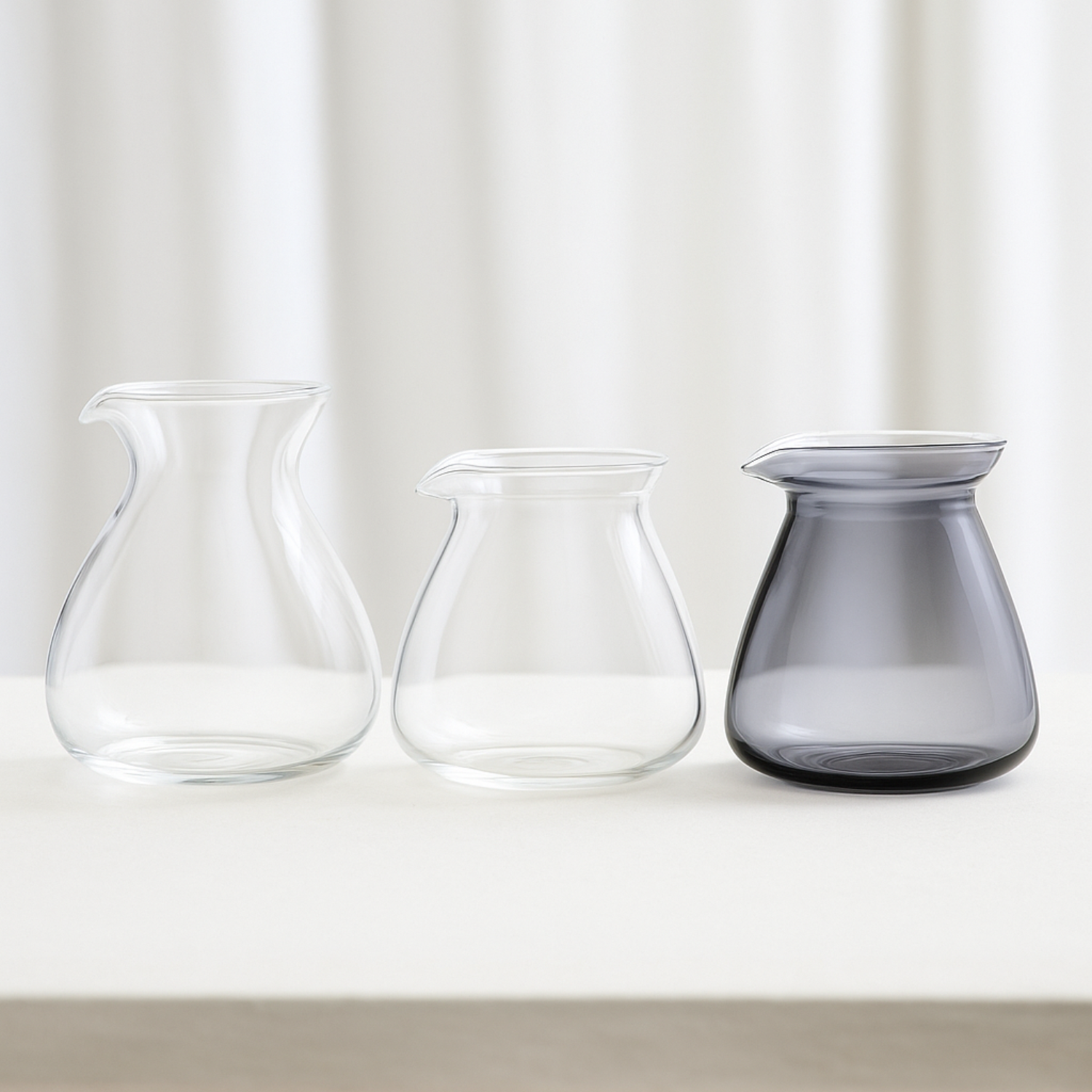 Clarity & Flow Sense Cup and Carafe Glassware Series
