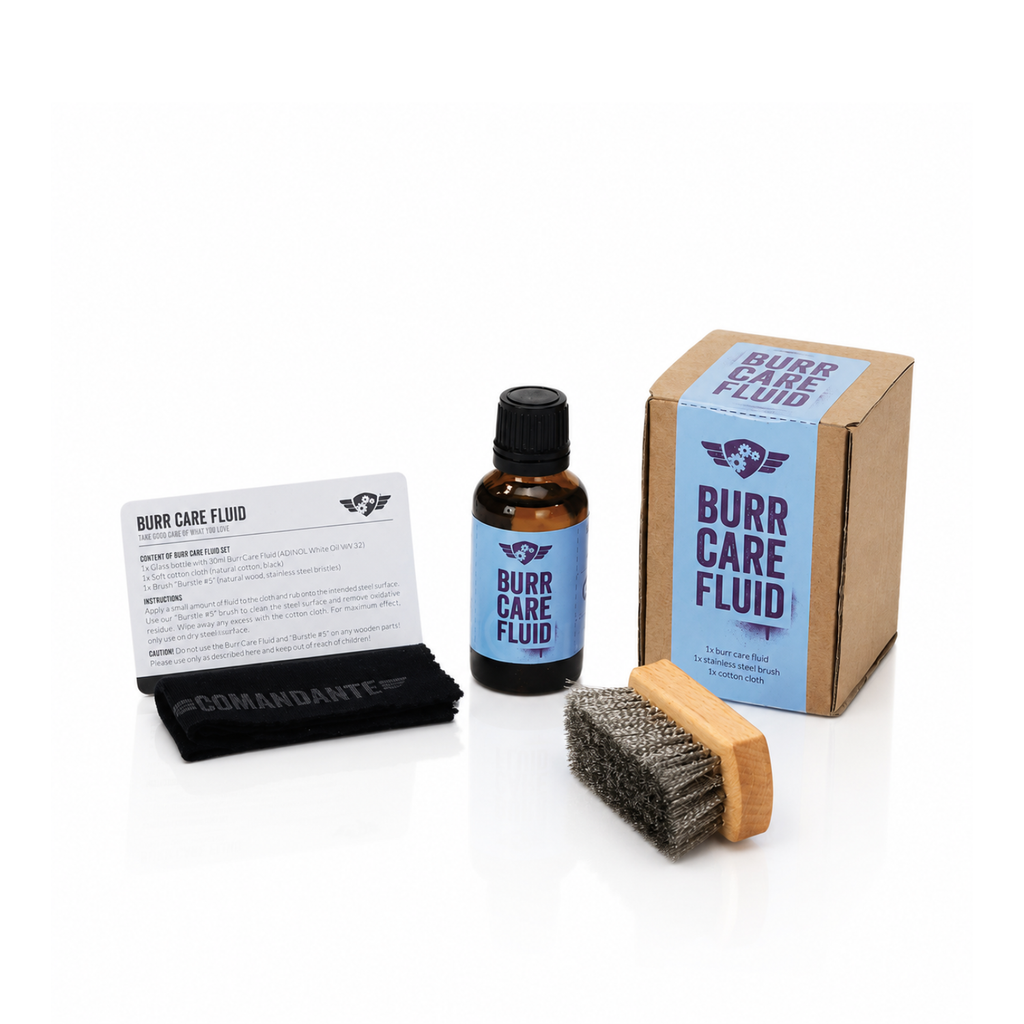 Comandante Burr Fluid and Wood Balm Set