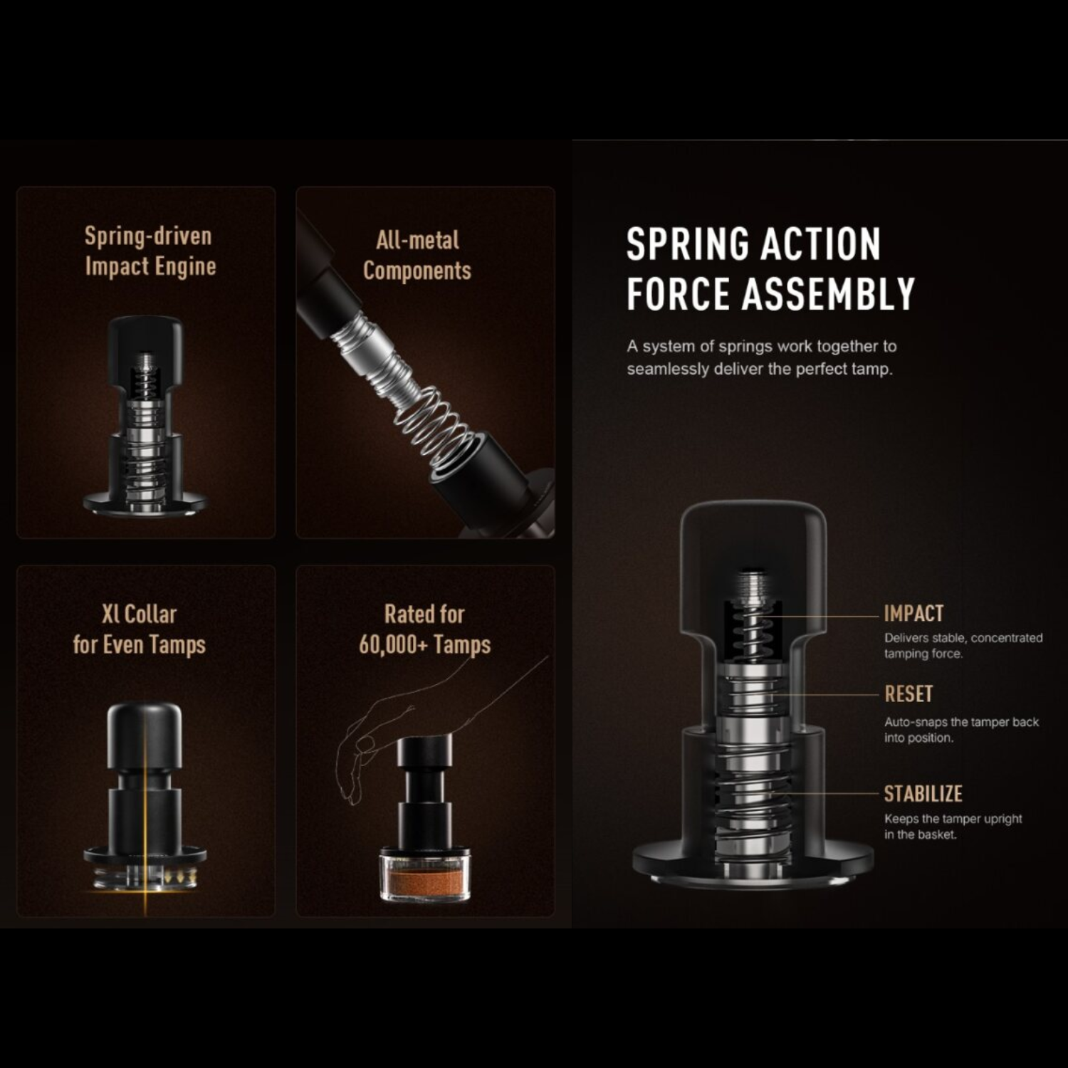 Timemore Impact Impulse Tamper - 58mm