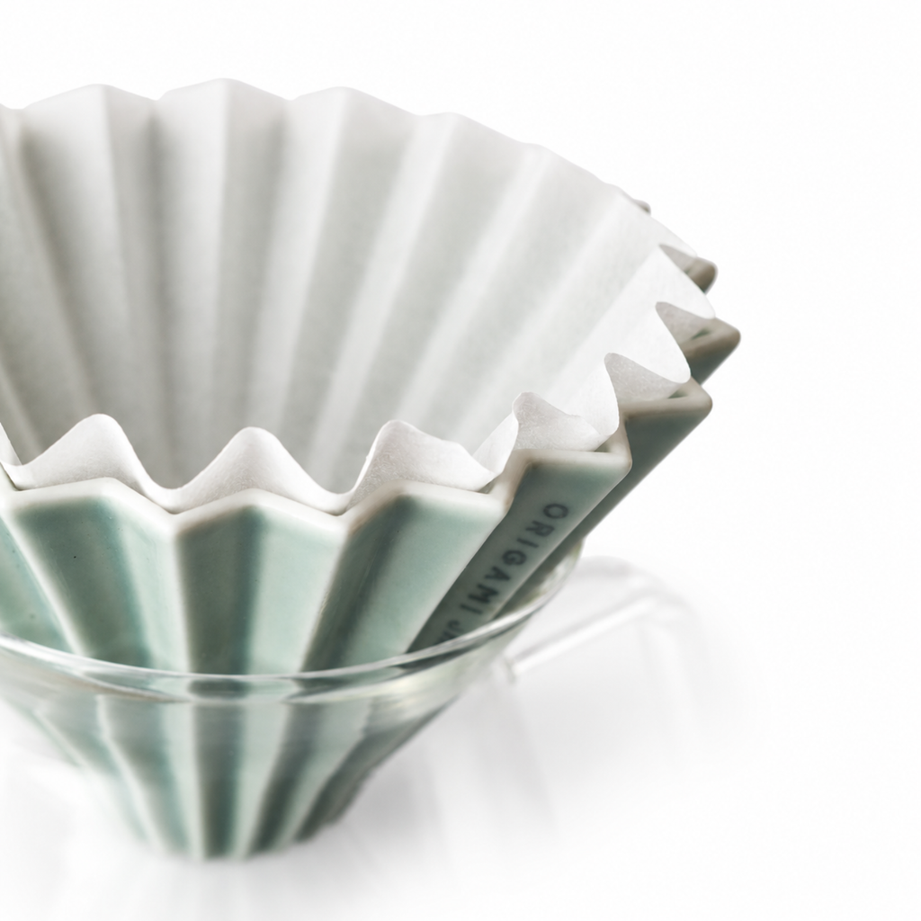 Origami Filter Paper By Cafec - Cone And Wave Coffee Paper Filters For Origami Drippers